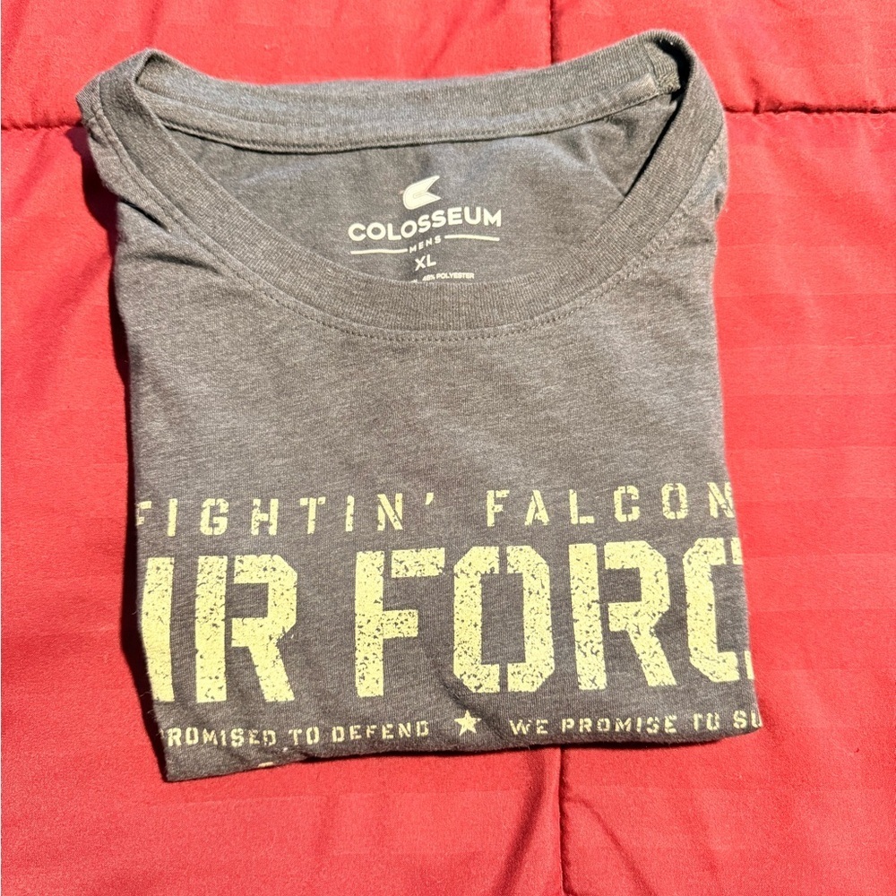 Colosseum Gray Air Force Falcons Tee - Picture 3 of 3